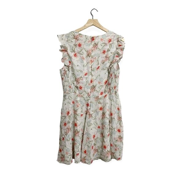 Rebecca Taylor Kamea Stretch Silk Dress In Snow Combo, Size 14, New with tag - Picture 4 of 16